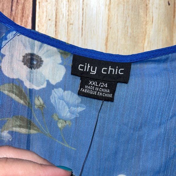 Plus Size 2XL Dress With Floral Kimono NWT - Picture 4 of 7